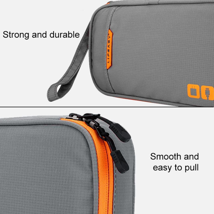 Multi-functional Headphone Charger Data Cable Storage Bag Portable Power Pack, Size: L, 25 x 18 x 7cm, 25 x 18 x 7cm (Black)