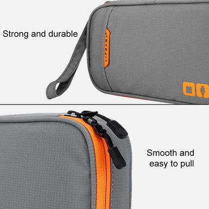Multi-functional Headphone Charger Data Cable Storage Bag Portable Power Pack, Size: L, 25 x 18 x 7cm, 25 x 18 x 7cm (Black)