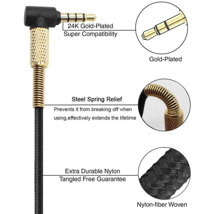 zs0110 For AKG Y40 & Creative Aurvana Live2 & Bose QC25 Wire Control Version 2.5mm to 3.5mm Earphone Cable, Cable Length: 1.5m, Wire Control Version