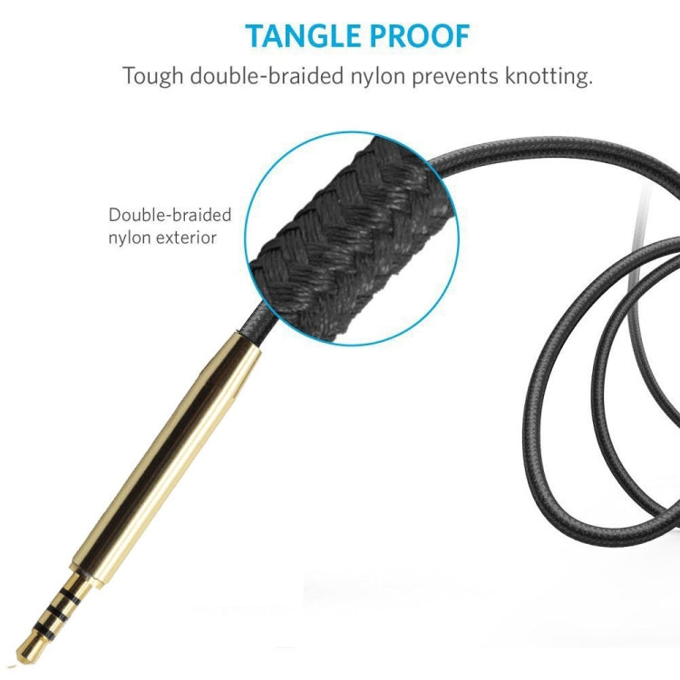 zs0110 For AKG Y40 & Creative Aurvana Live2 & Bose QC25 Wire Control Version 2.5mm to 3.5mm Earphone Cable, Cable Length: 1.5m, Wire Control Version