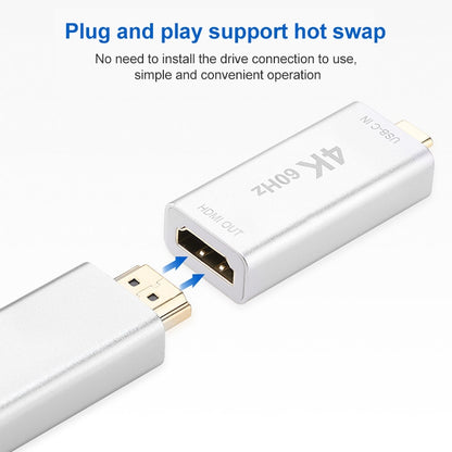 USB-C / Type-C Male to HDMI Female Aluminum-magnesium Alloy Adapter