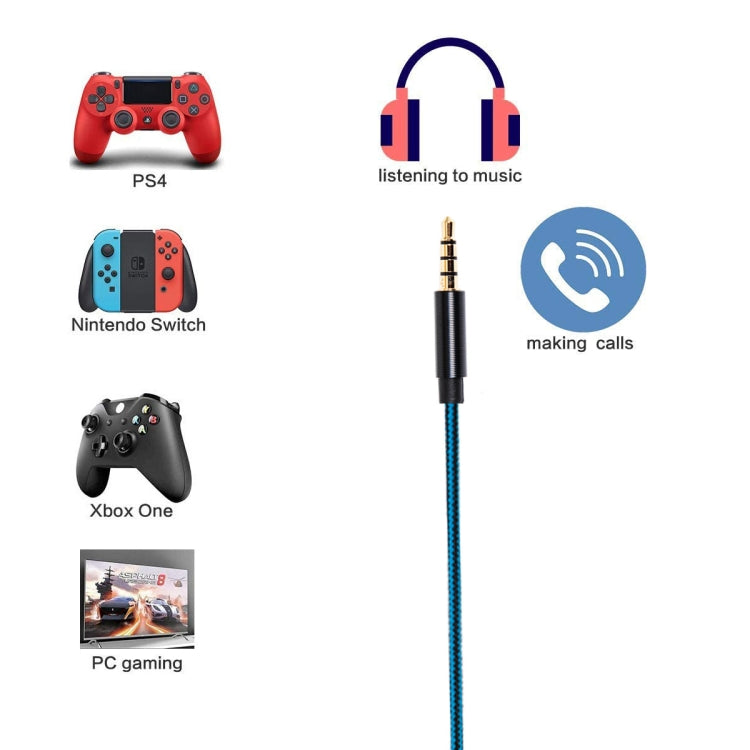 ZS0158 Straight Plug Gaming Headset Audio Cable for SteelSeries Arctis 3 / 5 / 7, Straight Plug