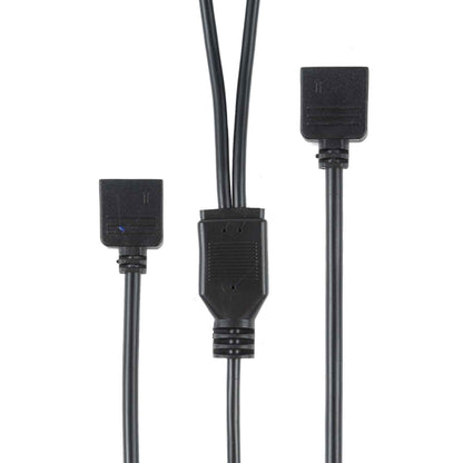 3 Pin 5V 1 to 2 Motherboard AURA RGB PC Cooling Extension Cable for Asus, 1 to 2