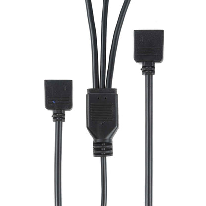 3 Pin 5V 1 to 3 Motherboard AURA RGB PC Cooling Extension Cable for Asus, 1 to 3