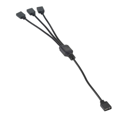 3 Pin 5V 1 to 3 Motherboard AURA RGB PC Cooling Extension Cable for Asus, 1 to 3