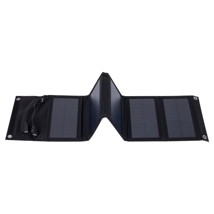 10W Monocrystalline Silicon Foldable Solar Panel Outdoor Charger with 5V Dual USB Ports, 10W