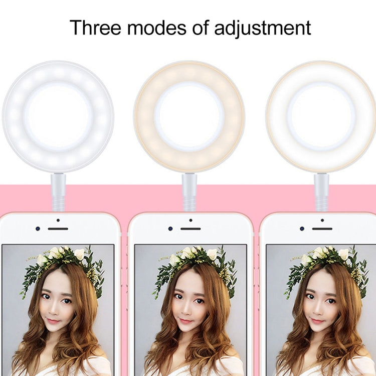 for Studio Recording, Live Broadcast, Live Show, KTV, etc., Microphone Clip+Phone Holder（White）