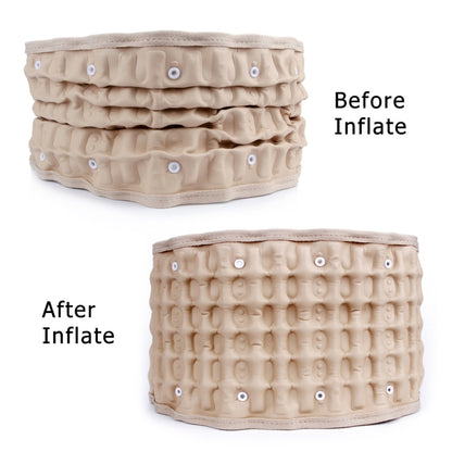 Lumbar Spine Inflated Traction Belt Pneumatic Waist Protective Belt, Waist Protective Belt (Apricot), Waist Protective Belt (Black)
