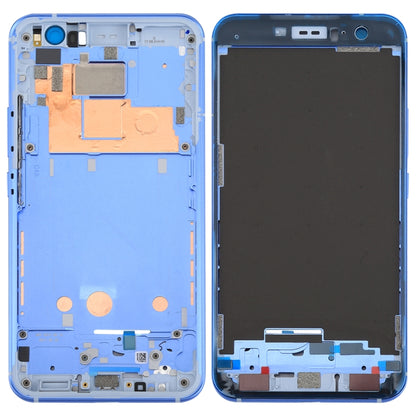 Front Housing LCD Frame Bezel Plate for HTC U11, For U11, For U11 Front Black