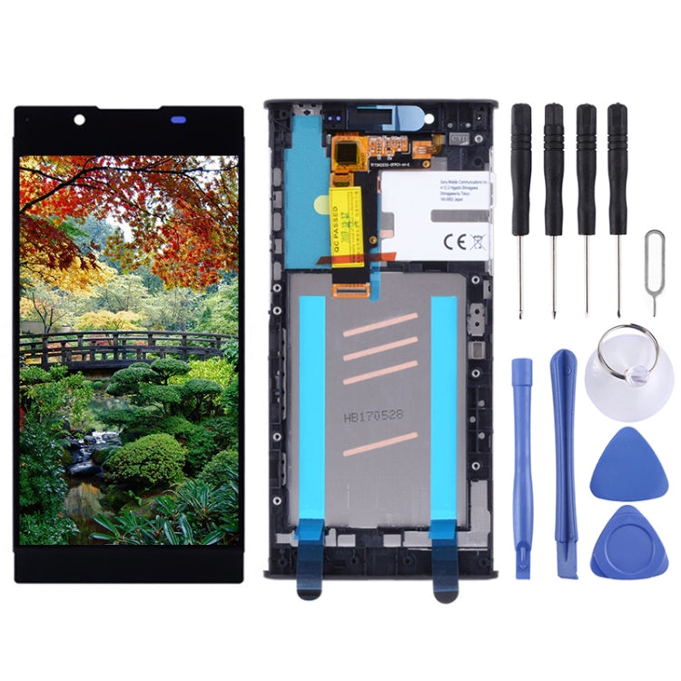LCD Screen and Digitizer Full Assembly with Frame for Sony Xperia L1 G3311 G3312 G3313, For Xperia L1 OEM, For Xperia L1