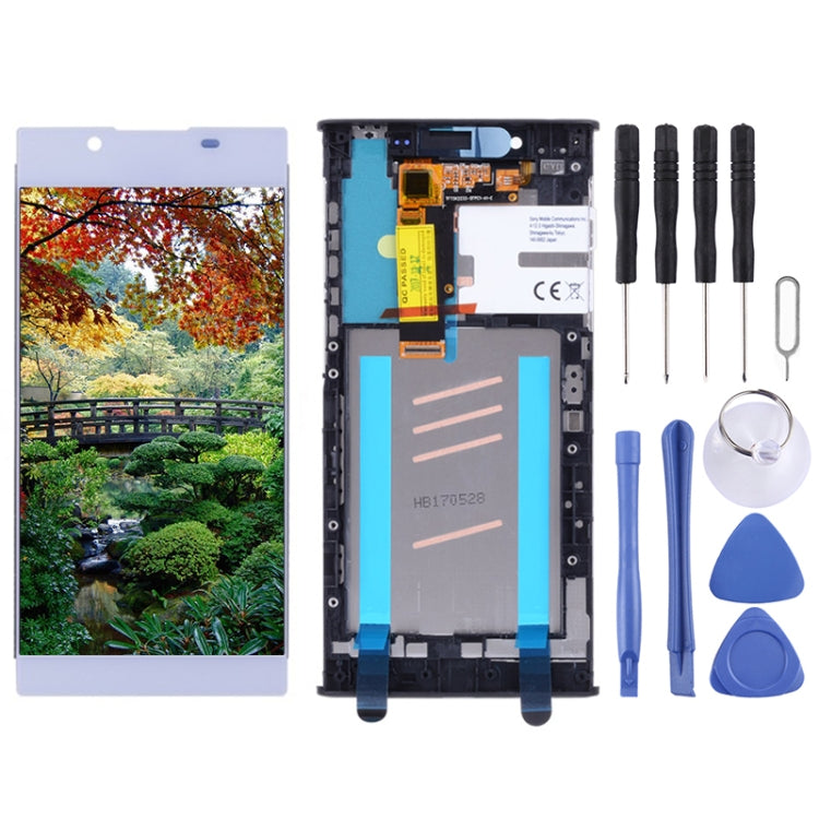 LCD Screen and Digitizer Full Assembly with Frame for Sony Xperia L1 G3311 G3312 G3313, For Xperia L1 OEM, For Xperia L1