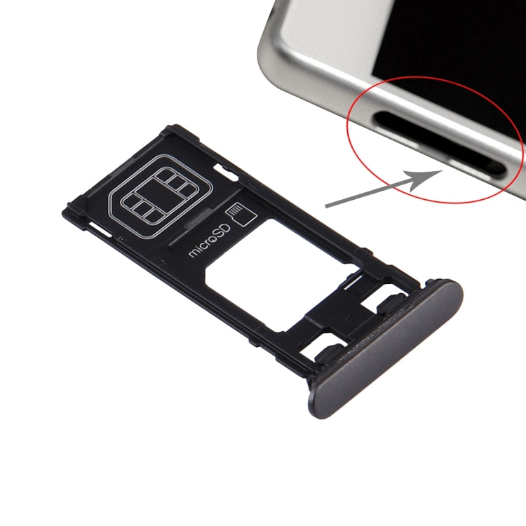 SIM Card Tray + Micro SD Card Tray + Card Slot Port Dust Plug for Sony Xperia X (Single SIM Version), For Xperia X Single SIM Rose, For Xperia X Single SIM, For Xperia X Single SIM White