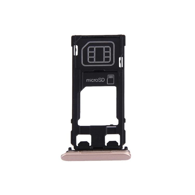 SIM Card Tray + Micro SD Card Tray + Card Slot Port Dust Plug for Sony Xperia X (Single SIM Version), For Xperia X Single SIM Rose, For Xperia X Single SIM, For Xperia X Single SIM White
