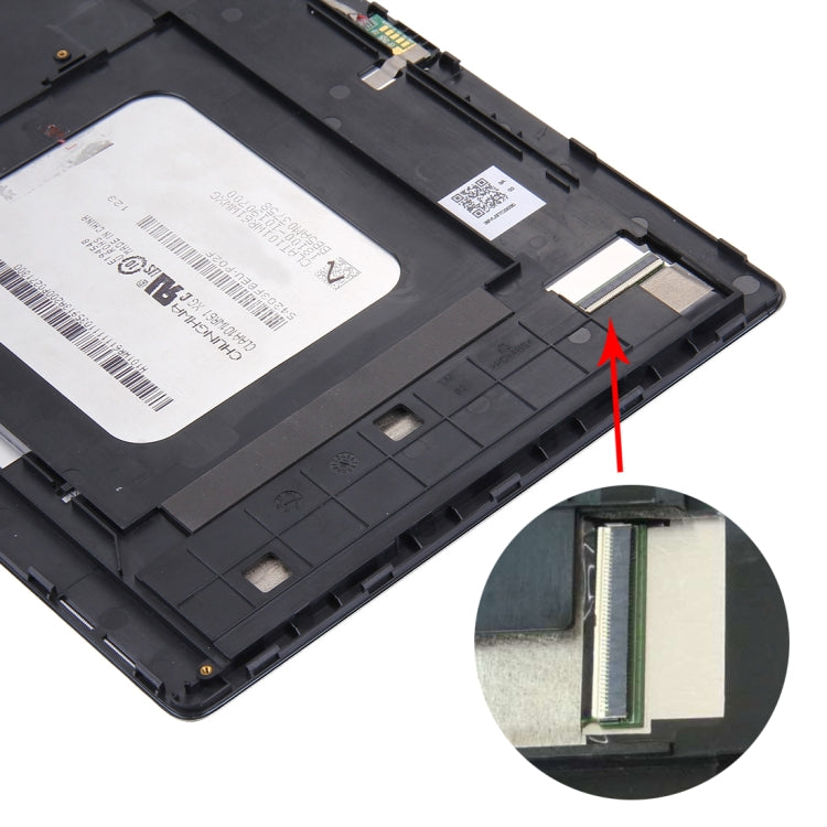 LCD Screen and Digitizer Full Assembly with Frame for Asus ZenPad 10 Z300C / Z300CG P023, Green Flex Cable Version, For Asus ZenPad 10 Z300C