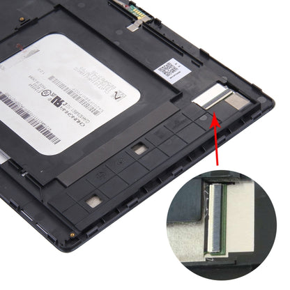 LCD Screen and Digitizer Full Assembly with Frame for Asus ZenPad 10 Z300C / Z300CG P023, Green Flex Cable Version, For Asus ZenPad 10 Z300C