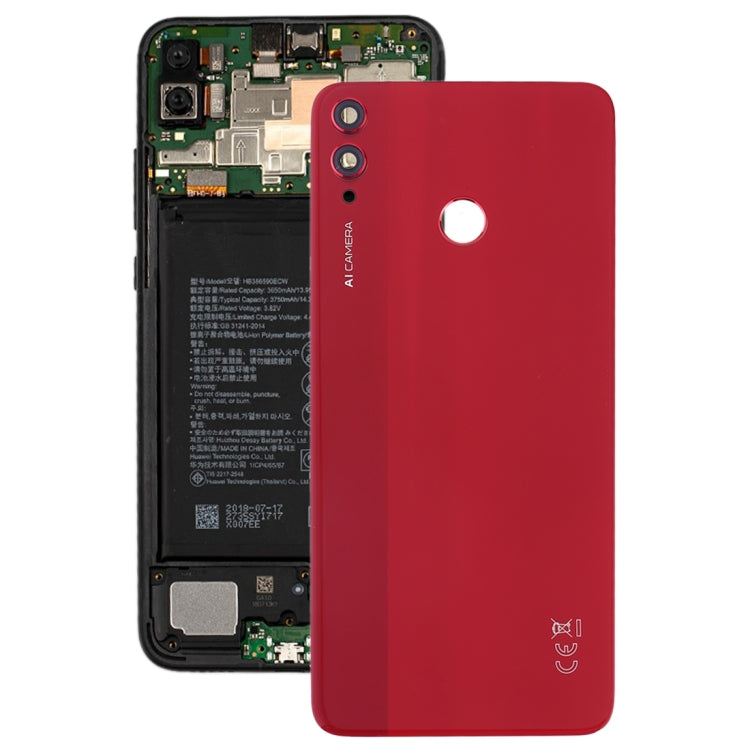 Original Battery Back Cover with Camera Lens Frame for Huawei Honor 8X, For Huawei Honor 8X (Original)