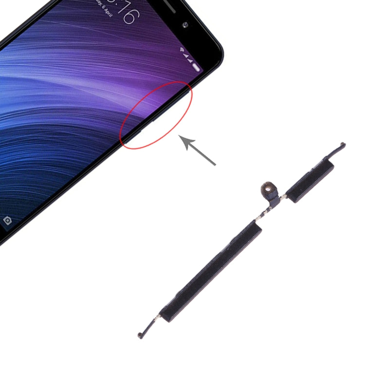 Power Button and Volume Control Button for Xiaomi Redmi 4A, For Xiaomi Redmi 4A
