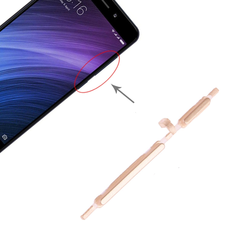 Power Button and Volume Control Button for Xiaomi Redmi 4A, For Xiaomi Redmi 4A