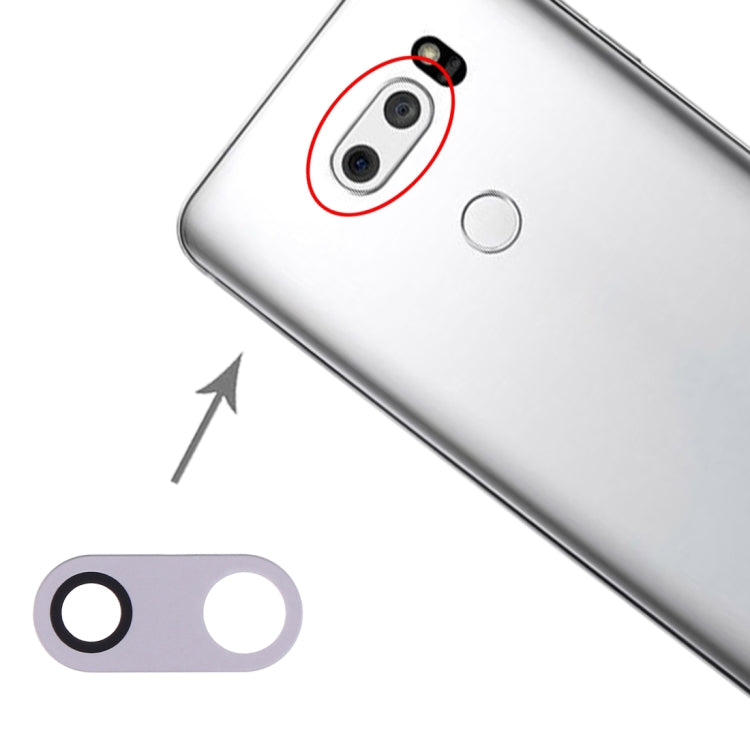 10 PCS Back Camera Lens for LG V30 H930 H933, For LG V30 (Silver), For LG V30 (Black)