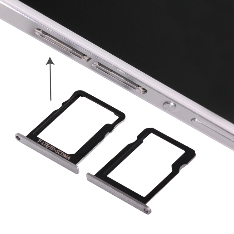For Huawei Ascend P7 Micro SIM Card Tray + Micro SD Card Tray , For Huawei Ascend P7