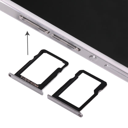 For Huawei Ascend P7 Micro SIM Card Tray + Micro SD Card Tray , For Huawei Ascend P7