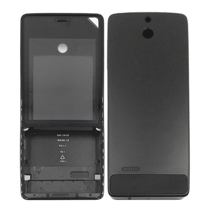 Full Housing Cover (Front Cover + Battery Back Cover) for Nokia 515, For Nokia 515 Black