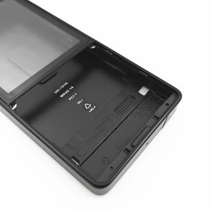 Full Housing Cover (Front Cover + Battery Back Cover) for Nokia 515, For Nokia 515 Black