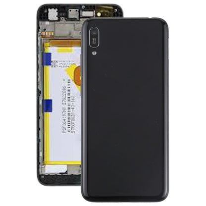 Battery Back Cover with Camera Lens Frame & Side Keys for Huawei Enjoy 9e, For Huawei Enjoy 9e, For Enjoy 9e (Coffee)