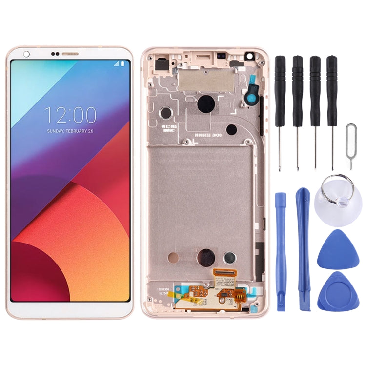 LCD Screen and Digitizer Full Assembly with Frame For LG G6 / H870 / H870DS / H872 / LS993 / VS998 / US997, For LG G6(Purple), For LG G6(Gold), For LG G6(Blue)