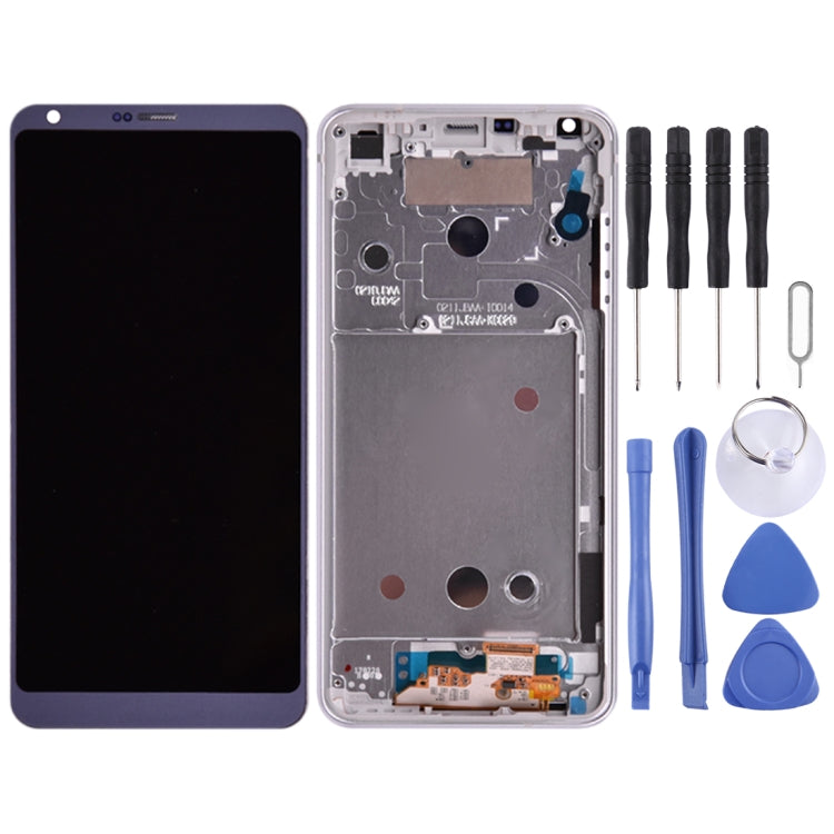 LCD Screen and Digitizer Full Assembly with Frame For LG G6 / H870 / H870DS / H872 / LS993 / VS998 / US997, For LG G6(Purple), For LG G6(Gold), For LG G6(Blue)