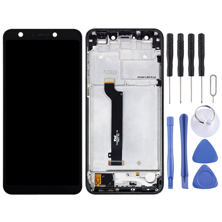 LCD Screen and Digitizer Full Assembly with Frame for Asus ZenFone 5 Lite X017DA ZC600KL S630 SDM630, For Asus X017DA