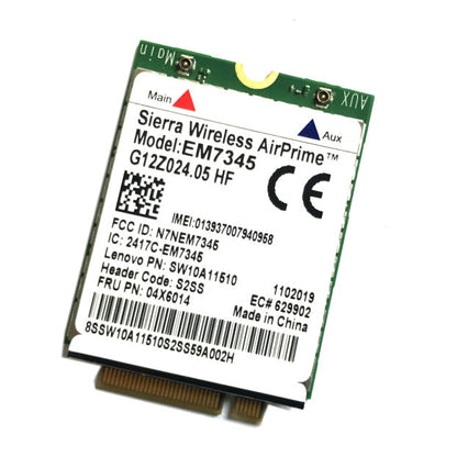 EM7345 4G Module NGFF M.2 WWAN Card 04 x 6014 4G LTE / HSPA + 42Mbps Card for Lenovo IBM / ThinkPad T450 / X240, EM7345