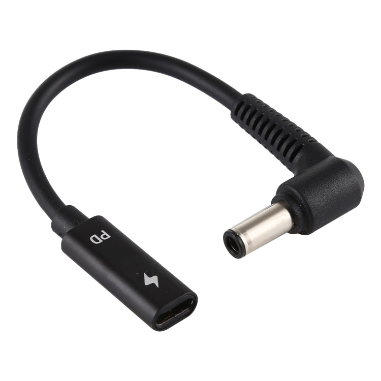 DP 6.0 x 0.6mm to Type-C Female Power Adapter Charger Cable