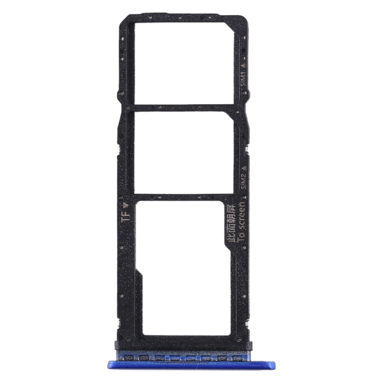 SIM Card Tray + SIM Card Tray + Micro SD Card Tray for Huawei Enjoy 10 / Honor Play 3, For Huawei Enjoy 10 (Dark Blue), For Huawei Enjoy 10, For Huawei Enjoy 10(Purplish Red)