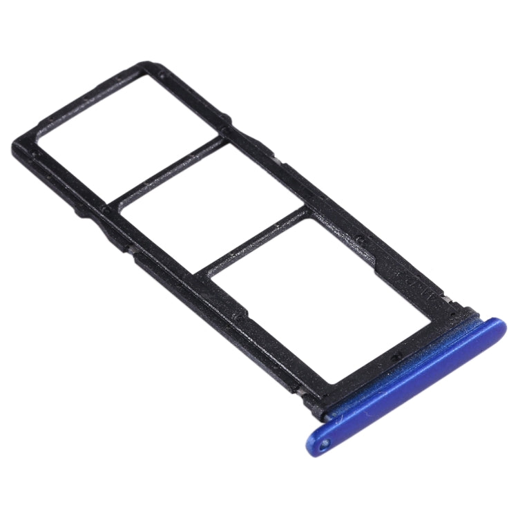 SIM Card Tray + SIM Card Tray + Micro SD Card Tray for Huawei Enjoy 10 / Honor Play 3, For Huawei Enjoy 10 (Dark Blue), For Huawei Enjoy 10, For Huawei Enjoy 10(Purplish Red)