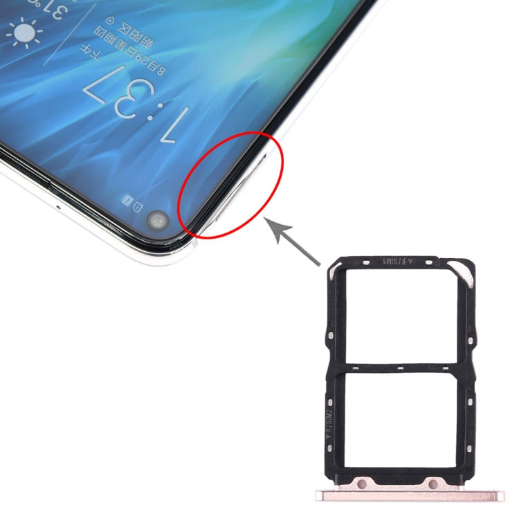 SIM Card Tray + SIM Card Tray for Huawei Honor 20S, For Huawei Honor 20S (Dark Blue), For Huawei Honor 20S