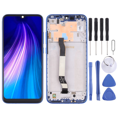 LCD Screen and Digitizer Full Assembly with Frame for Xiaomi Redmi Note 8, For Xiaomi Redmi Note 8