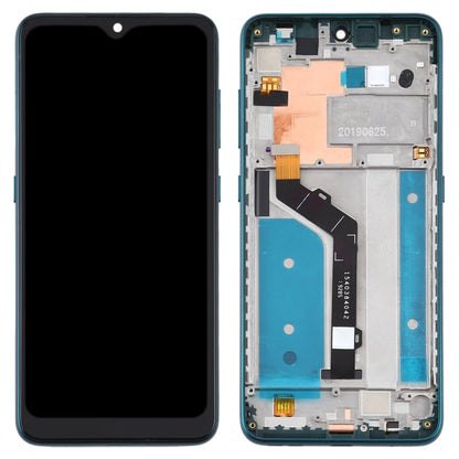 LCD Screen and Digitizer Full Assembly with Frame for Nokia 7.2 TA-1196, For Nokia 7.2