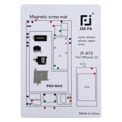 JIAFA JF-870 Magnetic Pad Screw Board for iPhone 11 Pro Max, For 11 Pro Max