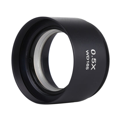 Stereo Microscopes Auxiliary Objective Lens Barlow Lens Magnifier 0.5X WD165, 0.5X WD165