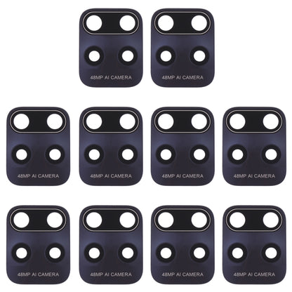 10 PCS Back Camera Lens for Xiaomi Redmi 10X 5G/Redmi 10X Pro 5G, For Xiaomi Redmi 10X 5G
