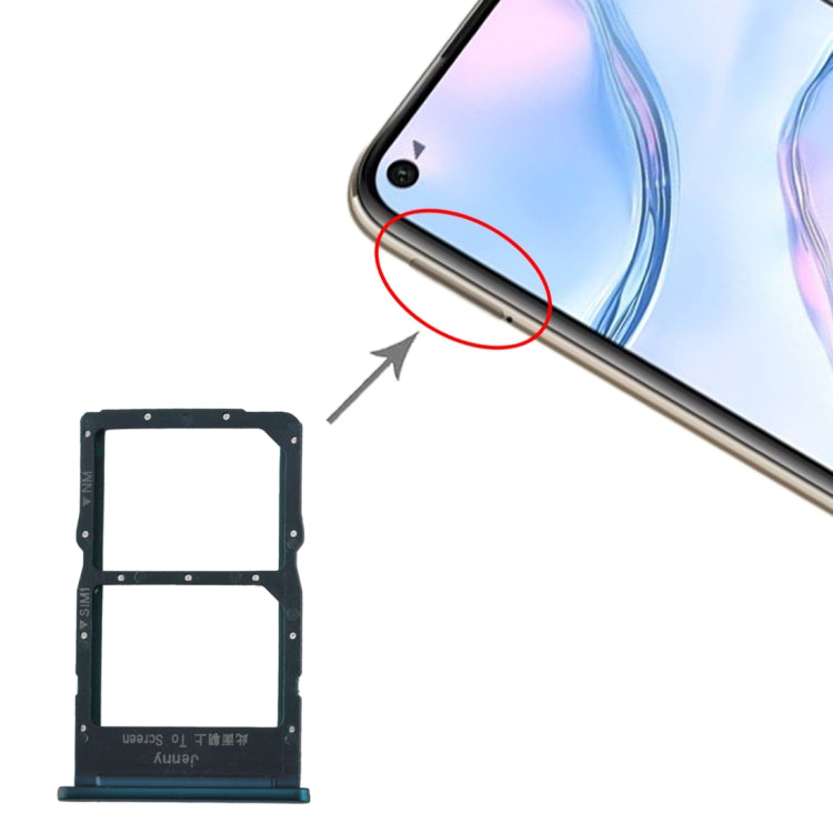 SIM Card Tray + NM Card Tray for Huawei nova 6 SE, For Huawei nova 6 SE