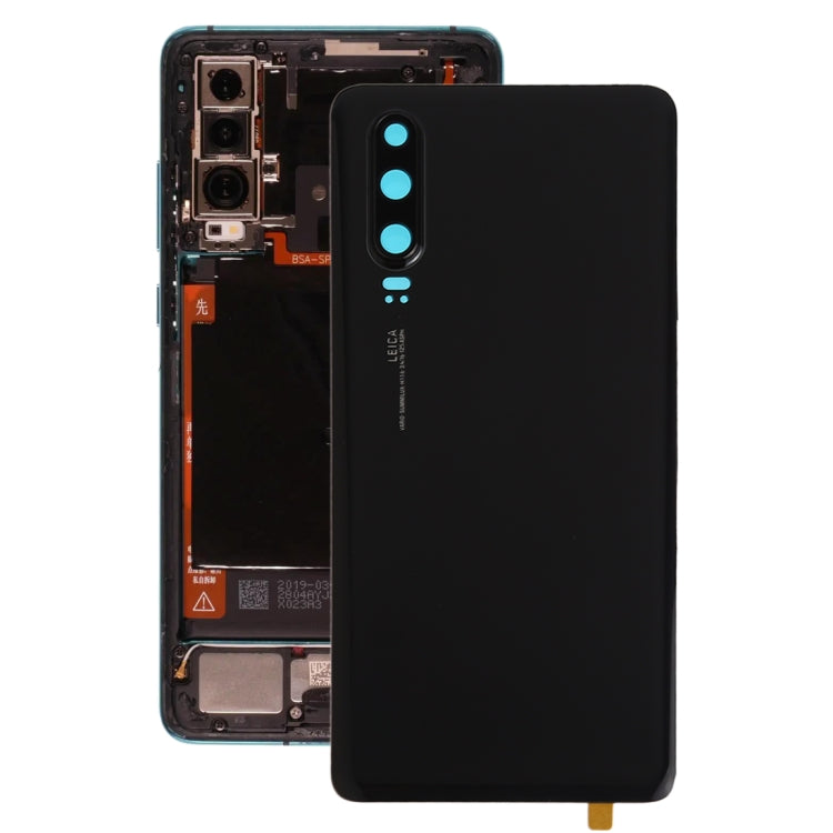 Battery Back Cover with Camera Lens Frame for Huawei P30, For Huawei P30