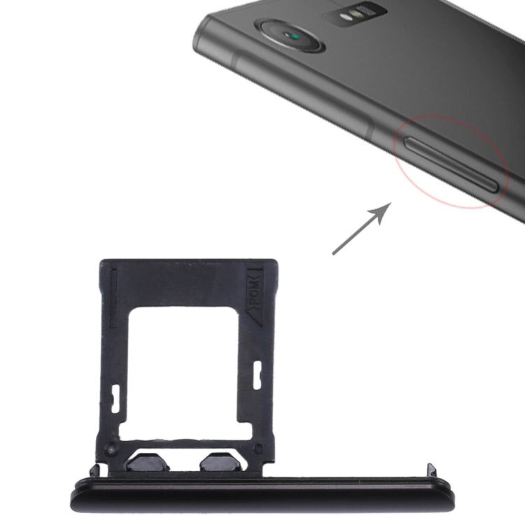 SIM / Micro SD Card Tray, Double Tray for Sony Xperia XZ1, For Xperia XZ1 (SIM / Micro SD Card), For XZ1 (SIM / Micro SD Card)
