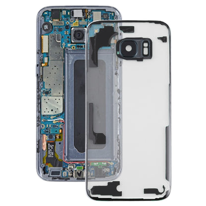 For Samsung Galaxy S7 Edge / G9350 / G935F / G935A / G935V Transparent Battery Back Cover with Camera Lens Frame, For Galaxy S7 Edge