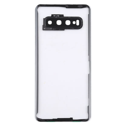 For Samsung Galaxy S10 G973F/DS G973U G973 SM-G973 Transparent Battery Back Cover with Camera Lens Frame, For Galaxy S10