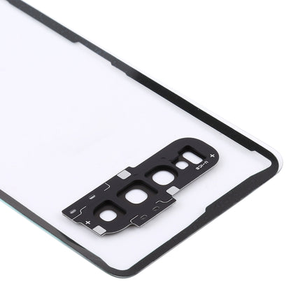 For Samsung Galaxy S10 G973F/DS G973U G973 SM-G973 Transparent Battery Back Cover with Camera Lens Frame, For Galaxy S10