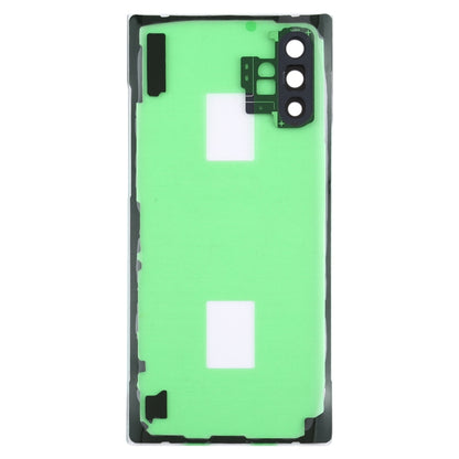 For Samsung Galaxy Note 10+ N975 N9750 Transparent Battery Back Cover with Camera Lens Frame, For Galaxy Note 10+