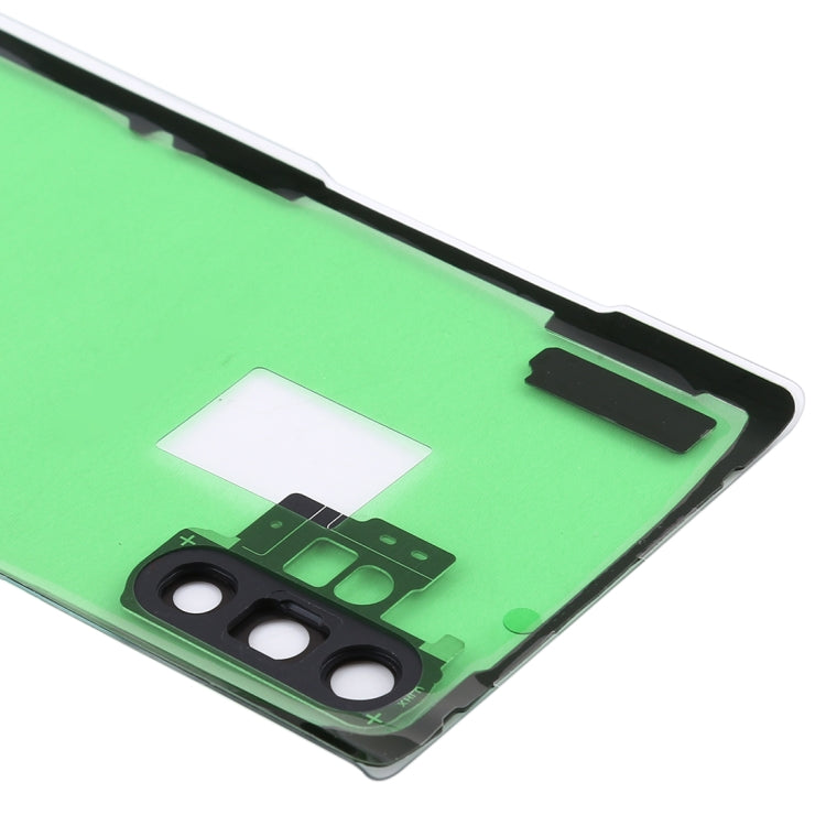 For Samsung Galaxy Note 10+ N975 N9750 Transparent Battery Back Cover with Camera Lens Frame, For Galaxy Note 10+