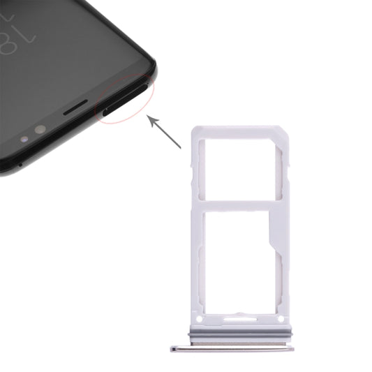 For Galaxy S8 / S8+ 2 SIM Card Tray / Micro SD Card Tray, For Galaxy S8 / S8+, For Samsung Galaxy S8(Double), For Galaxy S8 / S8+(Double  SIM)